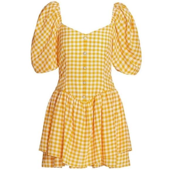 Caroline Constas Yellow/Orange Dress | Size XS - Picture 1 of 10